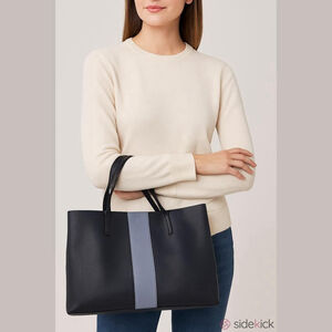 Women's Vince Camuto Black And Gray Luck Tote Bag One Size